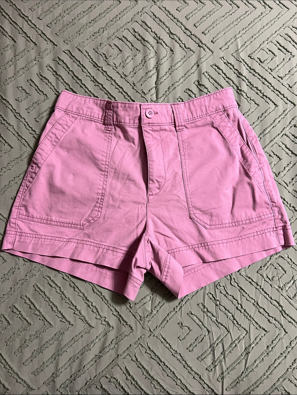 Old Navy Pink High Waist Casual Cotton Shorts